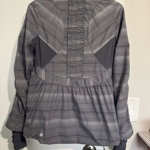 Gray Striped Jacket